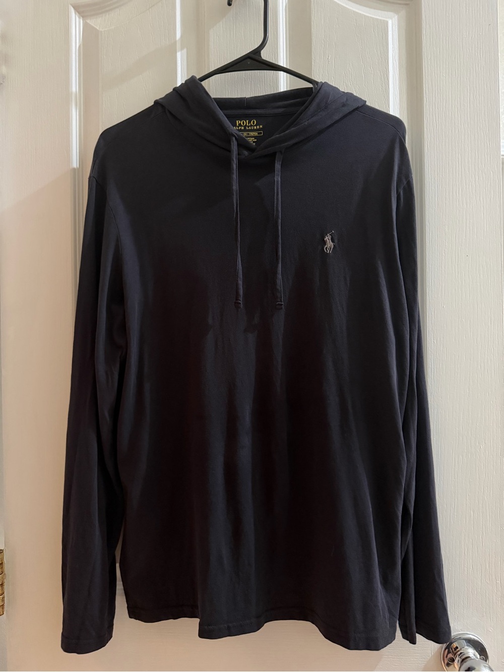Polo by Ralph Lauren Women's Black Long-Sleeve Hooded Shirt